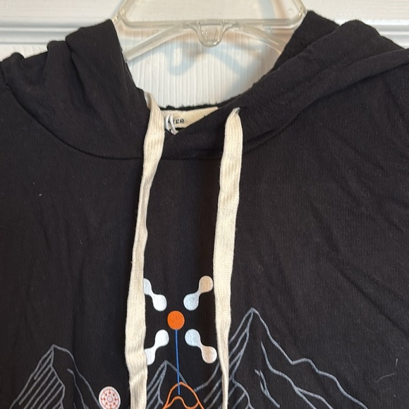 Marine Layer NWT men’s black graphic hoodie sweatshirt size medium - Picture 2 of 11